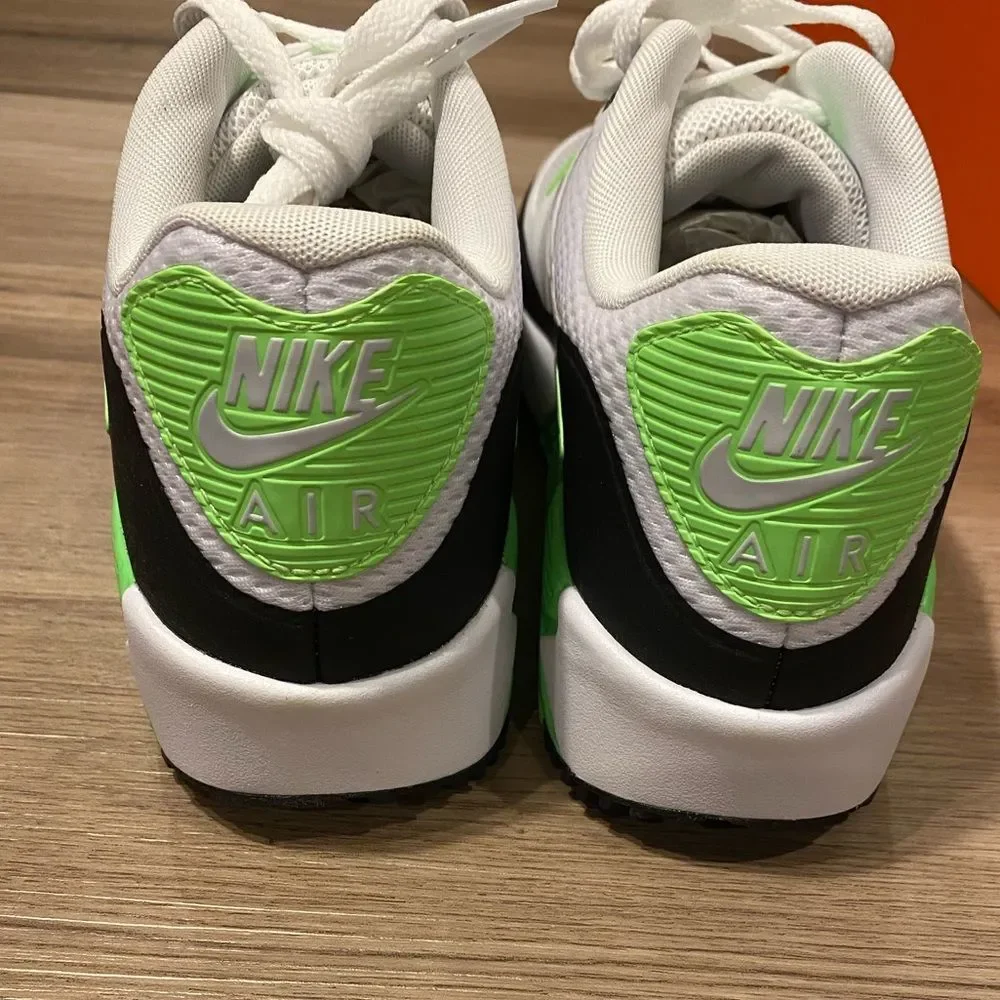 Nike Air Max 90 Golf Flash Lime Green White Men's Size 8.5 Women's 10 CU9978-100 - Picture 4 of 8